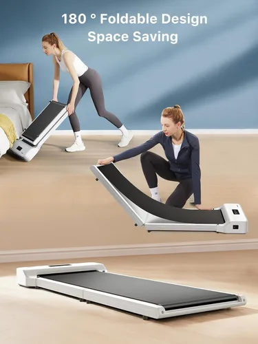 Vista 2 de WALKINGPAD Almohadilla plegable para oficina en casa, caminadora debajo del escritorio con control de velocidad adaptativo, diseño compacto