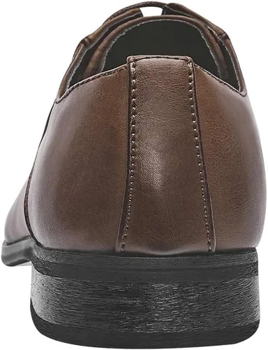 Vista 3 de Colgo Zapatos Oxford para hombre, con cordones, zapatos de vestir clásicos de cuero, zapatos de negocios Derby