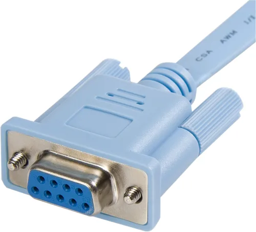 Vista 2 de StarTech - Cable para router de administración de consola Cisco RJ45 a DB9 de 5.9 ft, M/F (DB9CONCABL6) Gestión del router, compatible con Cisco