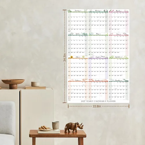 Vista 2 de Calendar 2027 - Wall Calendar 2027, Yearly Wall Calendars 2027 2027 Colorful
