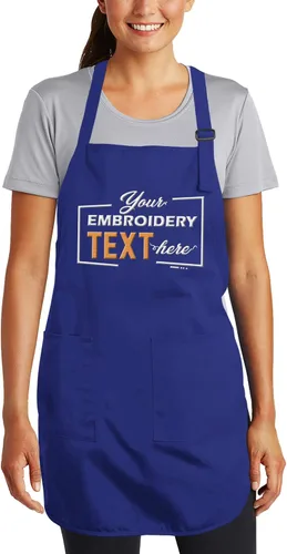 Vista 13 de TEEAMORE Delantales bordados personalizados para mujeres y hombres, añade tu texto de chef para parrilla de cocina, delantal personalizado