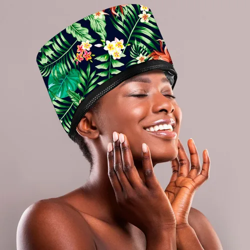 Vista 7 de Gorra Térmica para Acondicionamiento Profundo, Ingeware - Gorra Térmica para Cabello para Secador de Pelo Portátil Eléctrico para Cabello Natural