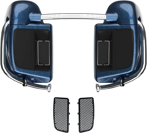 Vista 78 de Kits de calentadores de piernas con ventilación y combinación de color con guantera para Harley Davidson Touring Street Road King Glide FLTR 2014