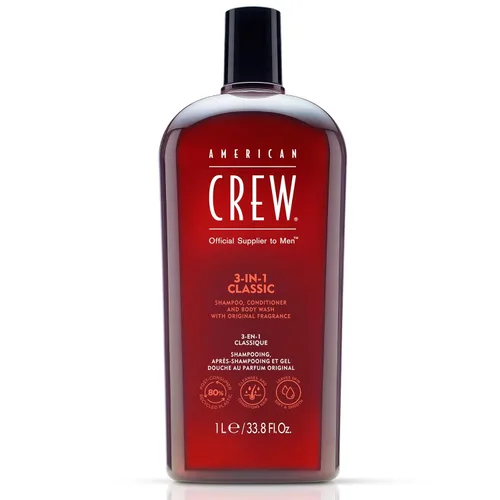 Vista 19 de AMERICAN CREW Manzanilla y pino 3 en 1, champú, acondicionador y gel de baño para hombres, regalo de cuidado del cabello para él, fragancia calmante