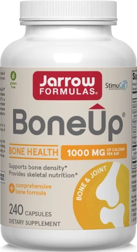 Vista 2 de Fórmula Jarrow Bone Up, promueve la densidad del hueso, 120 cápsulas Bone Density Support, MCHA Calcium, Vitamins D3 & K2, Provides Skeletal