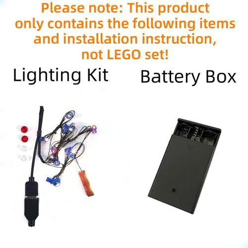 Vista 3 de GEAMENT Kit de luces LED compatible con Lego Cat D11 niveladora controlada por aplicación – para el juego de modelos Technic 42131