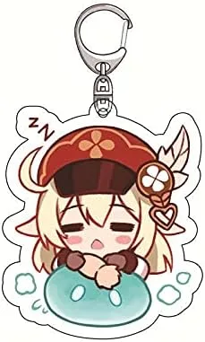 Vista 9 de Genshin Impact Cute Slime Klee - Juego de llaveros de acrílico (8 unidades)