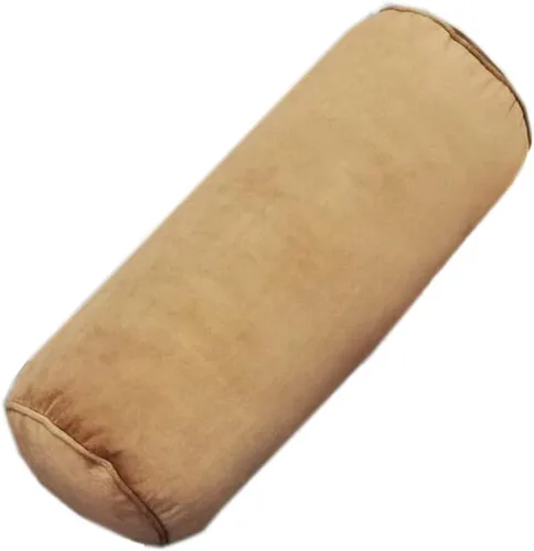 Vista 5 de Tingting's Dream Almohada larga de terciopelo liso para sofá, almohada cilíndrica para el cuello, almohada cervical redonda, cojín lumbar