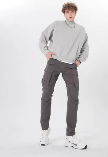 Vista 6 de Plaid&Plain Pantalones cargo ajustados con rodillas articuladas para hombre