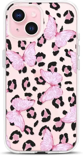 Vista 22 de Compatible con iPhone 15, funda transparente de encaje negro floral a prueba de golpes, parte trasera dura, delgada, bonita funda transparente