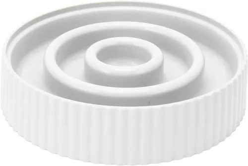 Vista 6 de Slow Feeder Dog Bowl, 6.7 Inch, Non Slip Base, Anti Gulping (White)
