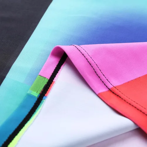 Vista 6 de Trajes de baño degradados Colorbock para mujer, con doble alineación, tankini con control de abdomen, dos piezas
