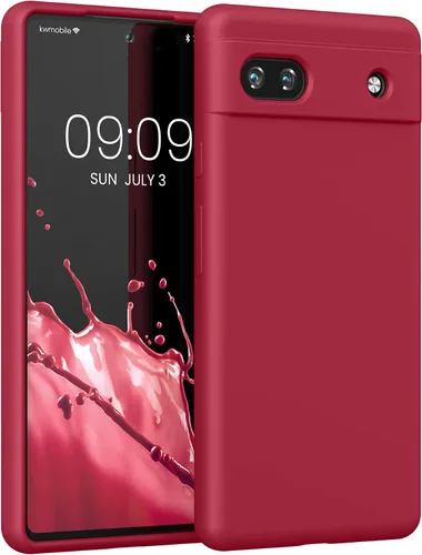 Vista 306 de kwmobile Funda Compatible con Google Pixel 6 Pro - Funda de Teléfono de Silicona TPU con Acabado Suave - Azul Caribe