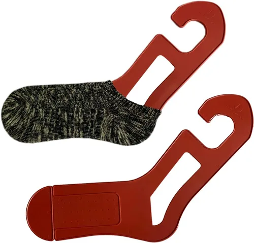 Vista 2 de Red Suricata Bloqueadores de calcetines de tamaño ajustable - Par de camillas para tejer y calcetines de ganchillo (2)