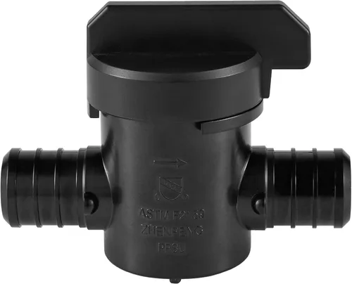 Vista 3 de 2PC EFIELD Poly PPSU Barb Crimp Pex 3/4" X 3/4" Válvula de bola de puerto completo Para conexión de tubería Pex, ASTM F2159-PPSU1807066 (2)