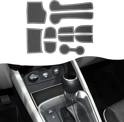 Vista 31 de SXCY Alfombrillas con ranura para puerta Toyota RAV4 2025 para Toyota RAV4 2019-2024 2025, accesorios para portavasos y portavasos 2024 2025 RAV4