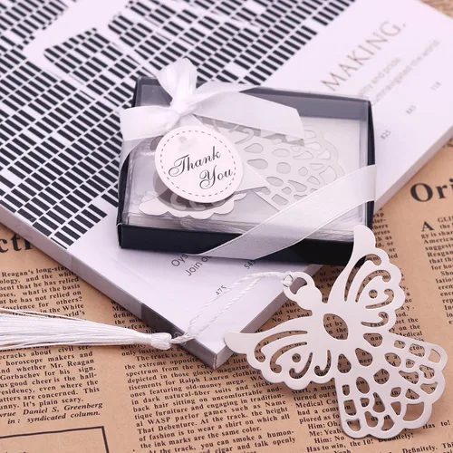 Vista 4 de Winrase® Caja de regalo para amantes de los libros, marcapáginas de ángel, regalo de boda (juego de 12)