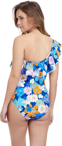 Vista 3 de Profile by Gottex Una pieza con volantes de hombro para mujer