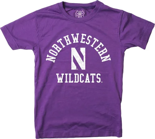 Vista 39 de Wes and Willy Camiseta de algodón orgánico de manga corta para niños de la NCAA