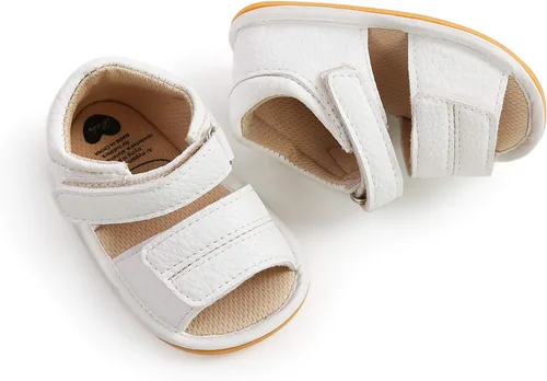 Vista 5 de RVROVIC Sandalias para bebés niños y niñas, zapatos de verano de primera calidad para exteriores, ligeras, suaves, antideslizantes, suela para niños