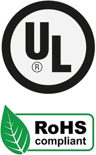 Vista 7 de VSEER Paquete de 2 cables de alimentación de repuesto universales no polarizados con certificación UL SPT2 18AWG (NEMA 1-15P a IEC C7), color negro