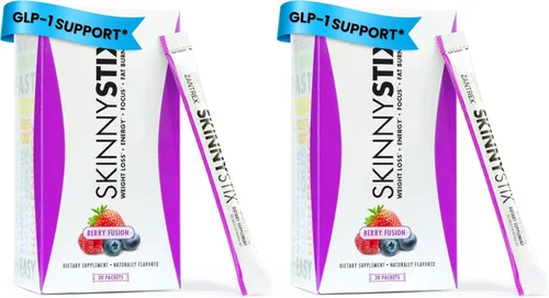 Vista 11 de SkinnyStix Berry Fusion GLP-1 Polvo de Apoyo para Bebida Energética, Apoyo Metabólico, Control del Apetito, Impulso de Energía Natural 15 Paquetes