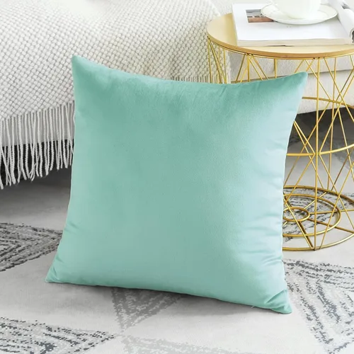 Vista 2 de Artscope Fundas de Almohada de Terciopelo de Lujo Fundas de Almohadas Cuadradas Decorativas Fundas de Cojines Suaves Sólidas para Sofá de Sala Sofá