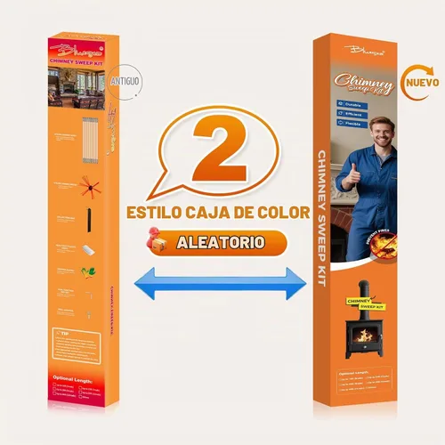 Vista 6 de Kit de barrido de chimenea Bluesea de 16 pies, sistema ergonómico de limpieza de chimenea con cepillo fuerte, se extiende hasta 16 pies, incluye 5
