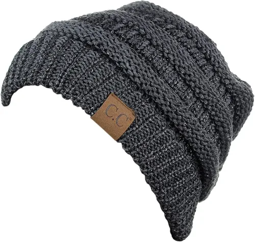 Vista 581 de C.C Trendy Warm Chunky Soft Stretch Cable Knit Beanie