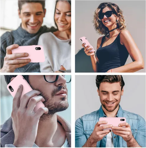 Vista 2 de Cordking Funda diseñada para iPhone XR, funda de silicona ultra delgada a prueba de golpes con [forro de microfibra suave antiarañazos], 6.1