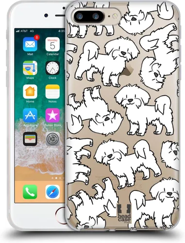 Vista 51 de Head Case Designs Airedale Terrier - Funda de gel suave con 4 patrones de razas de perro [protección de grado militar] compatible con Apple iPhone 7