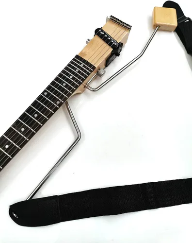 Vista 4 de Actualización Guitarra Eléctrica 6 Trastes Práctica de Plástico 6 Cuerdas Guitarra Acústica Entrenador Herramienta Partes Gadget Portátil Guitarra