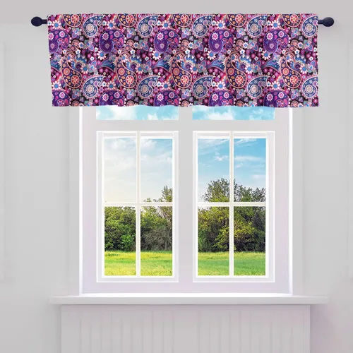 Vista 6 de Erosebridal Cortinas para ventana de cabina de teléfono, cortinas de cenefa Londres Big Ben, cenefas opacas con temática británica, cenefa HePattern