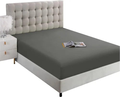 Vista 24 de Sábana ajustable de tamaño completo Ghooss - Sábana con bolsillo profundo de hasta 14 pulgadas - Resistente a las arrugas, la decoloración