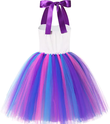Vista 6 de Kakalver Mermaid Costume for Girls Mermaid Dress LED Light Up for Mermaid Birthday Decorations Halloween Dress Up Gifts