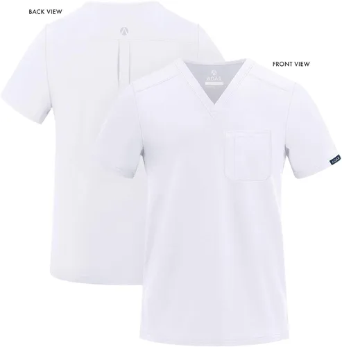 Vista 5 de Adar Addition Scrubs - Camiseta médica clásica con cuello en V