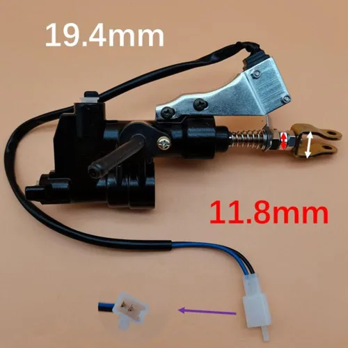 Vista 3 de Cilindro maestro de freno trasero compatible con Honda Goldwing 1500 GL1500A GL1500SE Aspencade GL1500 A SE 43510-MT8-305 1995 1996 1997 1998 1999