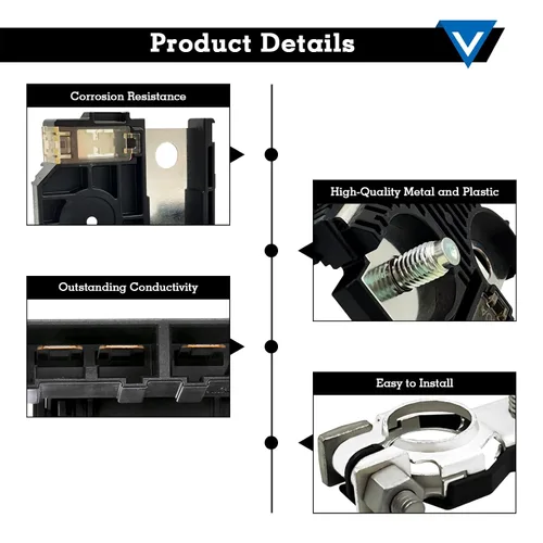 Vista 5 de 24380-3JA1A - Fusible de terminal de batería positivo de actualización, fusible Fuselink con terminal de batería positivo y tuercas, compatible