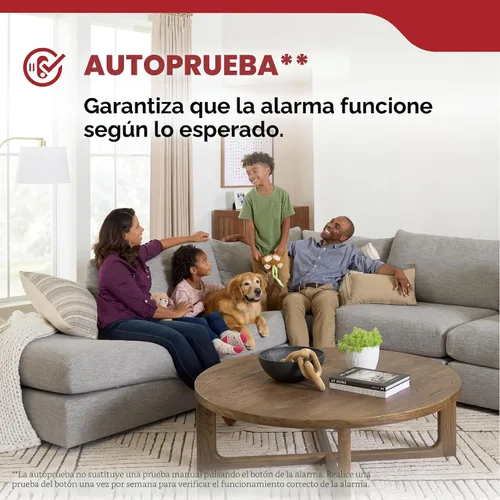 Vista 5 de Kidde Detector de humo, funciona con batería de 10 años, indicadores de luz de advertencia LED No Battery Replacements or Low Battery Chirps, LED