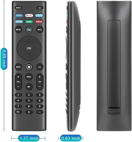 Vista 7 de para control remoto VIZIO Smart TV, para todos los controles remotos VIZIO para Smart TV con WatchFree 1 año de garantía.