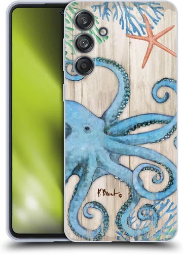 Vista 8 de Head Case Designs Officially Licensed Paul Brent Agate Mermaid Coastal Soft Gel Case Compatible with Samsung Galaxy M55 5G