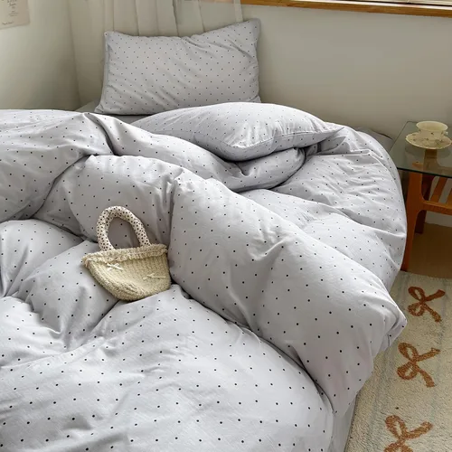 Vista 21 de Funda de edredón de flores rosadas, tamaño individual, elegante, con volantes, funda de edredón de encaje de algodón, juego de ropa de cama floral