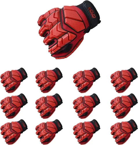 Vista 10 de AIGEVTURE Guantes de trabajo anti vibración para hombre, guantes mecánicos de impacto reductor TPR, guantes de seguridad con dedos y palma