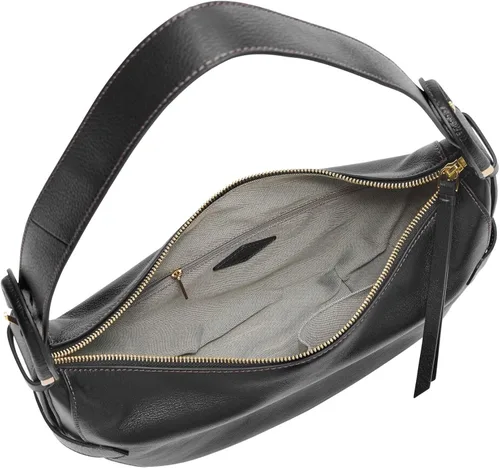 Vista 3 de Fossil Harwell - Bolso tipo hobo de cuero ecológico para mujer