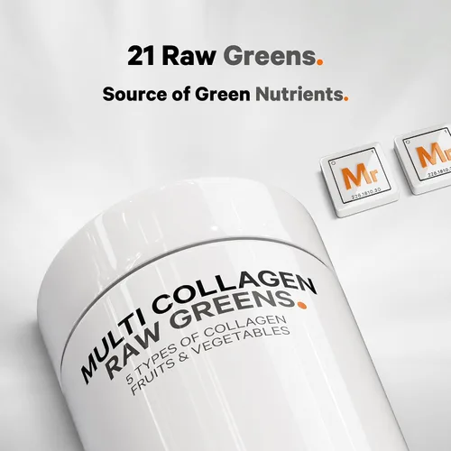 Vista 4 de Codeage Proteína de colágeno múltiple + suplemento de cápsulas orgánicas de superalimentos de verduras crudas, 21 frutas y verduras, péptidos