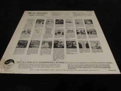 Vista 3 de Merry Christmas Bing Crosby LP 1960