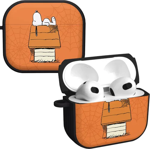 Vista 26 de Affinity Bands Peanuts Halloween HDX - Funda compatible con Apple AirPods Gen 1 y 2 (gran calabaza)