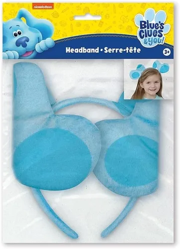 Vista 3 de Blue's Clues Guest of Honor - Diadema azul de felpa, 1 unidad, diseño encantador y de Unique - Accesorio perfecto para fiesta, talla única