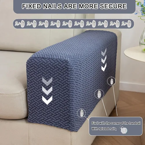 Vista 15 de Fundas de cojín para sofá, fundas de cojín lavables para mascotas, funda protectora elástica antideslizante para muebles