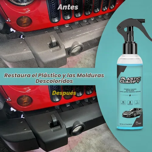 Vista 2 de Plastic Restorer for Cars, Plastic Clarify Spray for Black Trim & Vinyl